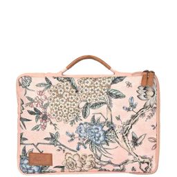Mona B Trellis Pink Printed Laptop Sleeve-image-46