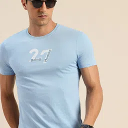 Being Human Typography Printed Pure Cotton T-shirt-image-46