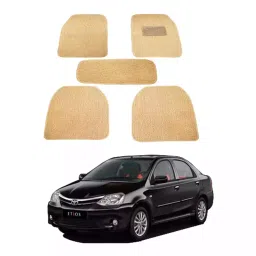 Auto Pearl MA3O293 PVC and Plastic Standard Mat for Toyota Etios 2005 (Beige)-image-46
