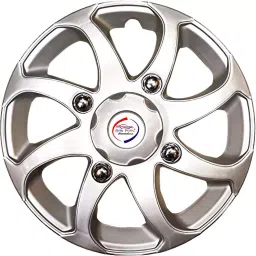 Auto Pearl BBS03 R15  381 mm(15 Inch) Press Type Wheel Hubcap with Retention Ring Glossy Silver Wheel Cover for Maruti Baleno 1.2 Alpha (Set of 4)-image-94