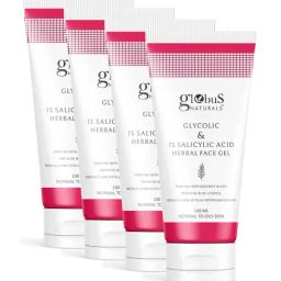 Globus Naturals Glycolic & 1% Salicylic Acid Herbal Face Gel - Pack of 4-picture-27