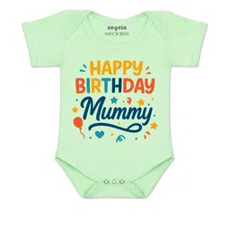 Arvesa Kids-Unisex Green Cotton Rompers-picture-25