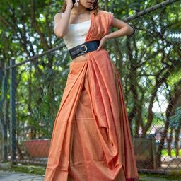 TEEJH Pastels Pure Cotton Saree-image-13