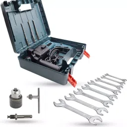 Hillgrove Chuck Size 20 mm Hammer Impact Drill kit with 3 Bits 750 W, HGCM748M1-19