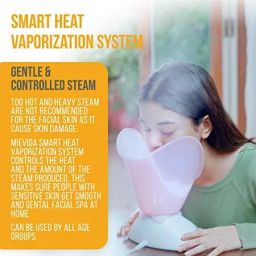 Mievida Pink Steam Inhaler Vaporizer with Timer and Temperature Control image 2