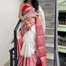 AMRUTKALA SAREES Woven Design Zari Banarasi Saree-image-79