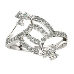VALANOVA 14KT White Gold Diamond Studded Ring 2.99 g-image-75