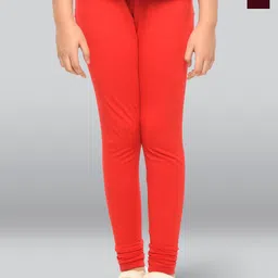 LYRA Girls Pack Of 2 Cotton Ankle-Length Leggings-image-43