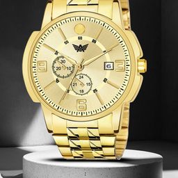 Abrexo Men Patterned Dial & Stainless Steel Straps Analogue Watch Abx1330-31