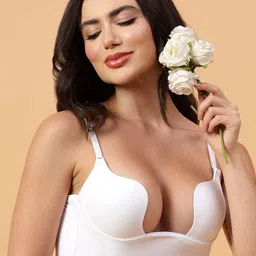 BRACHY Half Coverage Underwired Heavily Padded Push-Up Bra image 2