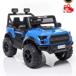 Babyhug Battery Operated Jeep With Music And Lights - Blue-image-92