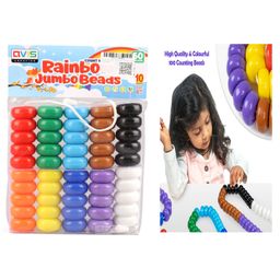 Ratnas Count & Learn Rainbow Jumbo Beads Pack of 50 - Multicolour-27