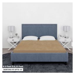 Sassoon Laika King Size Waterproof Mattress Protector - Beige-image-25