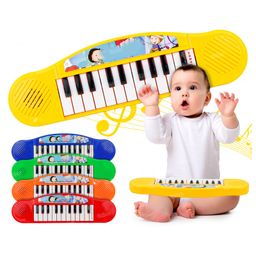 Fiddlerz Baby Piano Multi-Function Mini Portable Piano Keyboard Musical Toy for Kids Babies Girls Boys Gifts - Yellow-13