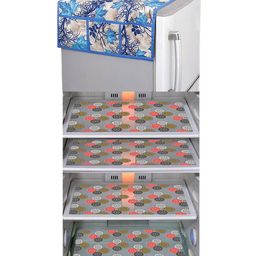 Dakshya Industries Fridge Top Cover and Fridge Mat Combo Set of 5-79