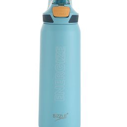 Sizzle Sinq Vacuum Insulated Flask Double Wall Hot & Cold Water Bottle With Press Button Mechanism for One Hand Use | 800 ml | Keeps 12 Hours Hot Or 24 Hours Cold | Blue - 1 pc-image-81