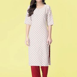 Ethnic basket Women Multicoloured Poly Crepe Kurta Sets-picture-42