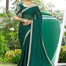 K 5 Fashion Pure Chiffon Ready to Wear Saree-image-97