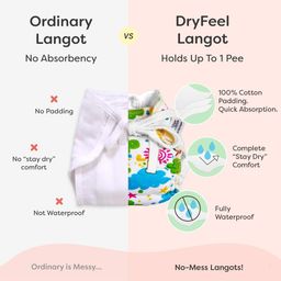 Superbottoms Dry Feel Langot Size Large Baby Langots With Double Loops Set Of 6 - Multicolour image 5