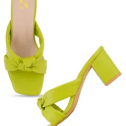 ZENVO Open Toe Block Heels image 4