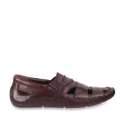 Mochi Men's Wine Fisherman Sandals-image-69
