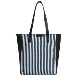 Fastrack Navy Nautical Striped Medium Tote Handbag-image-57
