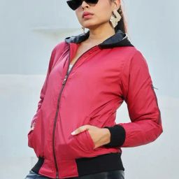 Campus Sutra Red Regular Fit Jacket-image-48