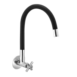 Gold Bell Corsa Single Flow Brass Black Spout Flexible Sink Cock, Sinkcock-Corsa-Black-picture-40