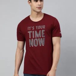 ALCIS Red Soft-Touch Regular Fit Athleisure T-Shirt-picture-13