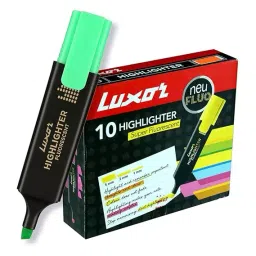 Luxor 1851 Highlighters Green Pack of 10-17