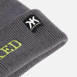 Kook N Keech Unisex Grey Embroidered Beanie image 4