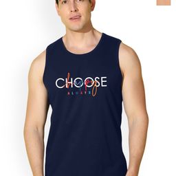 SLOWLORIS Pack Of 2 Printed Innerwear Vests VSL26 CMB(CHS NAVY)(CHS BLACKRUST)-image-71