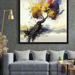 999Store Printed Grey Canvas Wall Art-15