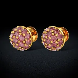 Joyalukkas 22k Gold Luster Stud Earrings for Women-image-5