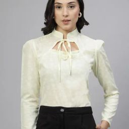 Style Quotient Yellow Blended Floral Formal Top-picture-11
