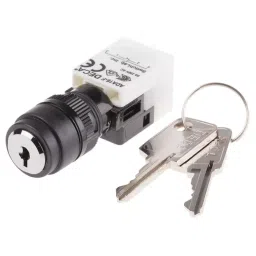 RS PRO 2 Way Key Switch SPDT 250 V Momentary , 8200488-picture-4