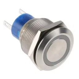 RS PRO Illuminated Push Button Switch Panel Mount 22.2 mm SPDT Yellow LED 250 V AC, 1759314-26