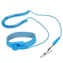 SCHOFIC ESD Antitatic Safe Discharge Wrist Strap Band Blue (Pack of 10)-40