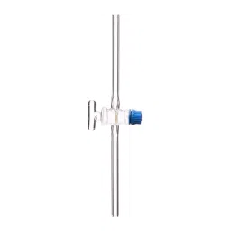 Biohall 6 mm Bore Straight and Clear Glass Stopcock, BLS.SP.10 (Pack of 10)-42