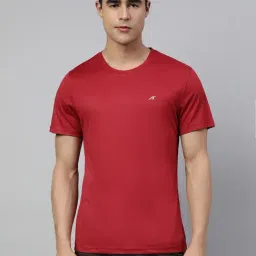 ALCIS Red Anti-Static Soft-Touch Slim Fit Sports T-Shirt-image-50