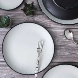 Servewell Cons. Brown Terraclay Melamine 26.5 cm 2 Tone Round Dinner Plates - Set of 6-26