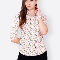 Cation Off-White Printed Shirt-image-56