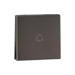 Legrand Bell Push Myrius Charcoal Grey 6 Amp 2 Module 1 Way, 6794 22-43