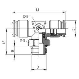 RS PRO Push-in Fitting Push In 6 mm to Push In 6 mm Threaded-to-Tube, 1977811 (Bag of 10 pcs) image 2