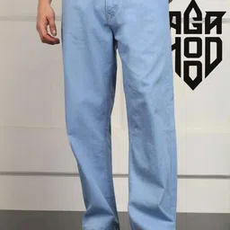 ANGERHOOD Men Straight Fit Mid-Rise Clean Look Stretchable Jeans-picture-0