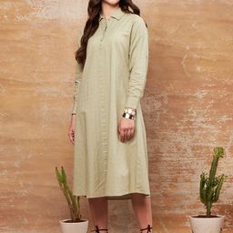 July Cotton A-Line Dress-image-39