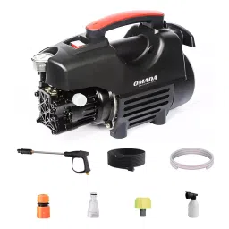 Omada 1800 W 120 Bar 6.5 L/min Flow Rate 8 m Outlet Hose High Pressure Washer for Car, Bike, Home-0