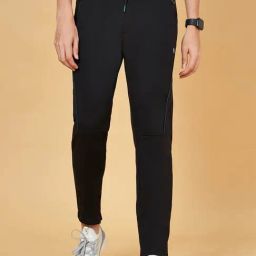 Ajile by Pantaloons Black Slim Fit Sports Trackpants-picture-1