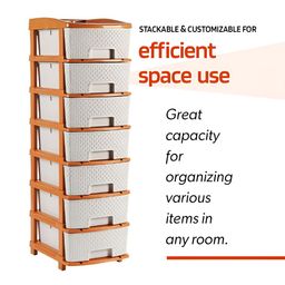 Aura White Set of 1 Regular Drawer Organiser Organisers image 3