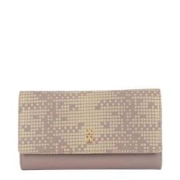 Baggit Purple Printed Tri-Fold Wallet for Women-image-87